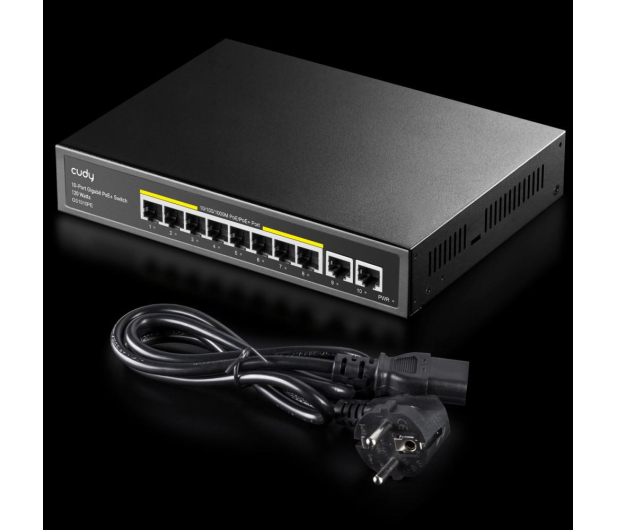 Cudy 10p GS1010PE (8x10/100/1000Mbit PoE+, 2x1000Mbit) - 1190357 - zdjęcie 4